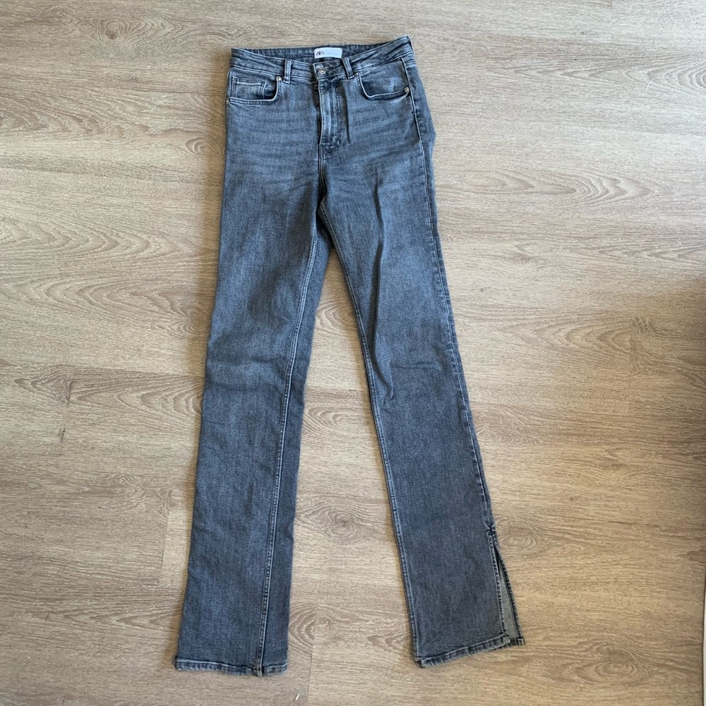 Zara Split Hem Jeans